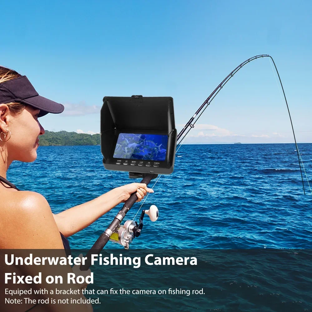 Fish Finder Cable - Lokalizator ryb 5,0-calowy wyświetlacz LCD Podwodna