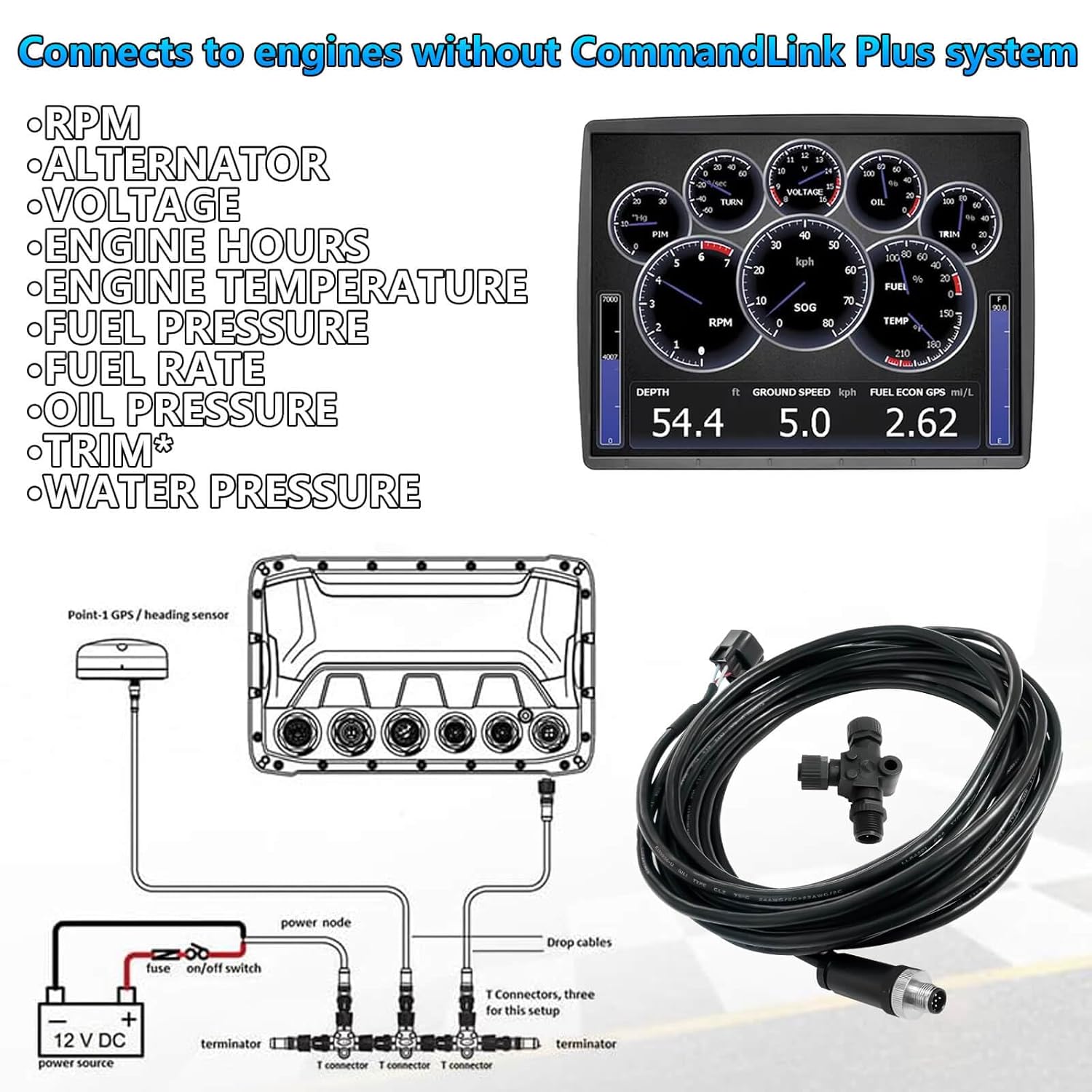 Kabel interfejsu silnika NMEA2 – Fish Finder Cable recenzja i cena